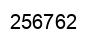 Number 256762 black image