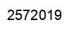 Number 2572019 black image