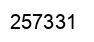 Number 257331 black image