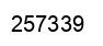 Number 257339 black image
