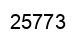 Number 25773 black image