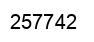Number 257742 black image