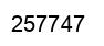 Number 257747 black image