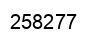 Number 258277 black image