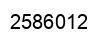 Number 2586012 black image