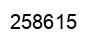 Number 258615 black image