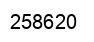 Number 258620 black image