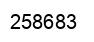 Number 258683 black image
