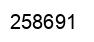 Number 258691 black image