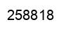 Number 258818 black image