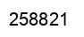 Number 258821 black image