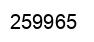 Number 259965 black image