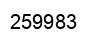 Number 259983 black image
