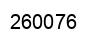 Number 260076 black image