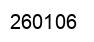 Number 260106 black image