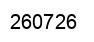 Number 260726 black image