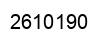 Number 2610190 black image