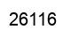 Number 26116 black image