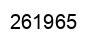 Number 261965 black image