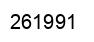 Number 261991 black image
