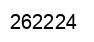 Number 262224 black image