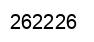 Number 262226 black image