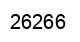 Number 26266 black image