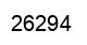Number 26294 black image