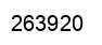 Number 263920 black image