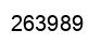 Number 263989 black image