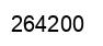 Number 264200 black image