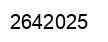 Number 2642025 black image