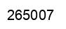 Number 265007 black image