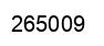Number 265009 black image