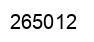 Number 265012 black image
