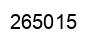 Number 265015 black image