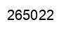 Number 265022 black image