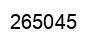 Number 265045 black image