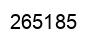 Number 265185 black image