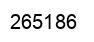 Number 265186 black image