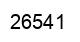 Number 26541 black image