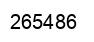 Number 265486 black image
