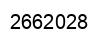 Number 2662028 black image