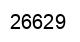 Number 26629 black image