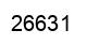 Number 26631 black image