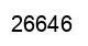 Number 26646 black image