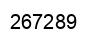 Number 267289 black image