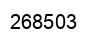 Number 268503 black image