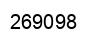 Number 269098 black image