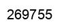Number 269755 black image